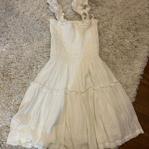 Aerie Cream Casual Dress